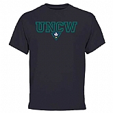 UNC Wilmington Seahawks Wordmark Logo WEM T-Shirt - Navy Blue